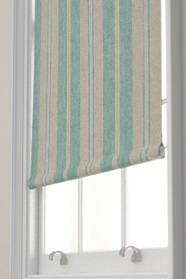 Amberley Stripe Blind - Mineral Blue - by Sanderson. Click for more details and a description.