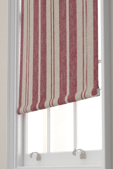 Amberley Stripe Blind - Madder - by Sanderson. Click for more details and a description.