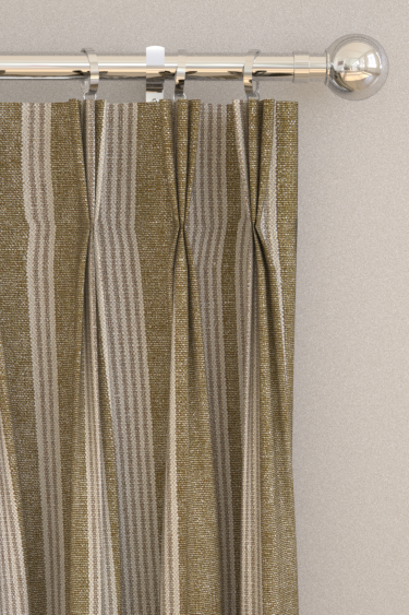 Amberley Stripe Curtains - Meadow Moss - by Sanderson. Click for more details and a description.