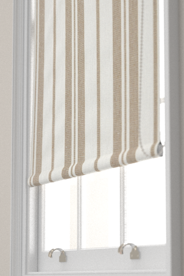 Amberley Stripe Blind - Gritstone - by Sanderson. Click for more details and a description.
