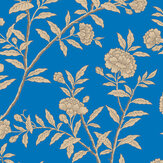 Roseberry Wallpaper - Cobalt - by Cole & Son