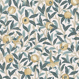 Bird & Pomegranate Wallpaper - Cloudy Blues - by William Morris at Home