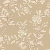Roseberry Wallpaper - Champagne Shimmer - by Cole & Son