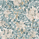 Honeysuckle Wallpaper - Dusk Blue - by William Morris at Home