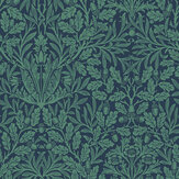Acorn Wallpaper - Heritage Blue - by William Morris at Home