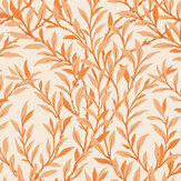 Willow Branch Wallpaper - Tangerine on Cream - by Cole & Son