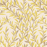 Willow Branch Wallpaper - Citrine & Mocha on Stone - by Cole & Son