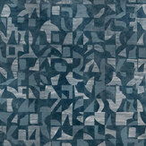 Woodblock Mural - Silver - by Coordonne