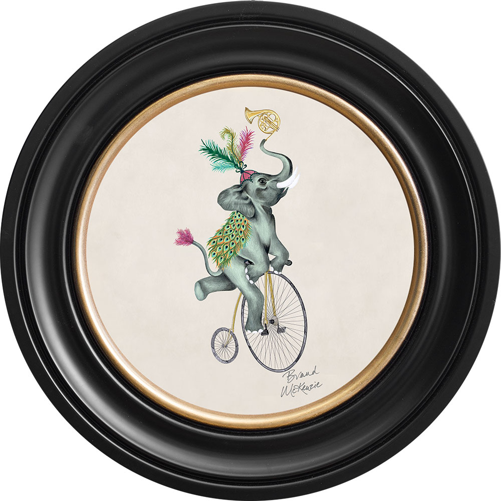 Elliot 44cm Ebony Frame Art - Chalk White - by Brand McKenzie