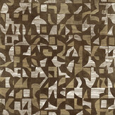 Woodblock Mural - Gold - by Coordonne