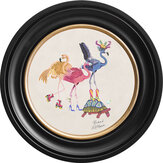 Flamboyance 44cm Ebony Frame Art - Chalk White - by Brand McKenzie
