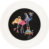 Flamboyance 44cm Ivory Frame Art - Charcoal Black - by Brand McKenzie