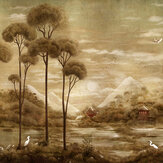 Xi Hu Lake Mural - Gold - by Coordonne