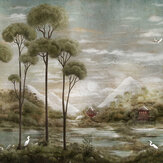 Xi Hu Lake Mural - Silver - by Coordonne