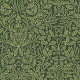 Acorn Wallpaper - Garden Green - by William Morris at Home