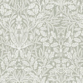 Acorn Wallpaper - Sage - by William Morris at Home