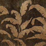 Leaves Shadow Mural - Gold - by Coordonne