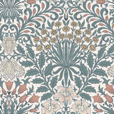 Garden Wallpaper - Dusty Blue - by William Morris at Home