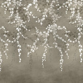 Vine Shadow Mural - Silver - by Coordonne