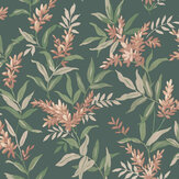Olivia Wallpaper - Green - by Albany