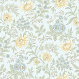 Garden Muse Wallpaper - Sky Blue - by Albany