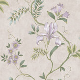 Dancing Iris Wallpaper - Mauve - by Albany