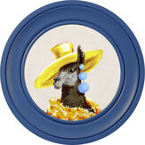 Lily 44cm Cobalt Frame Art - Chalk White - by Brand McKenzie