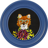 Todd 44cm Cobalt Frame Art - Charcoal Black - by Brand McKenzie