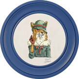 Vixen 44cm Cobalt Frame Art - Chalk White - by Brand McKenzie
