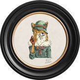 Vixen 44cm Ebony Frame Art - Chalk White - by Brand McKenzie