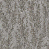 Feathery Tree Wallpaper - Silver Gold - by Galerie