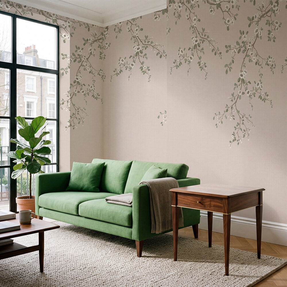 Alderbourne Mural - Vintage Blush - by Timothy Wilman Home