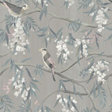 Clarendon Wallpaper - Silver Ash - by Timothy Wilman Home