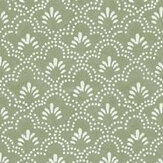 Halewick Wallpaper - Deep Olive - by Timothy Wilman Home