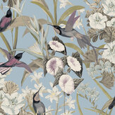 Kingsmere Wallpaper - Blue Chalk - by Timothy Wilman Home