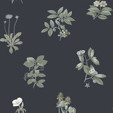 Somerton Wallpaper - Blue Black - by Timothy Wilman Home