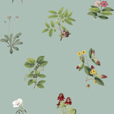 Somerton Wallpaper - Silver Green - by Timothy Wilman Home