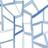Papel pintado Tate - Azul - de A Street Prints. Haz clic para obtener más detalles y una descripción.