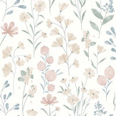 Boho Floral Wallpaper - Cream - by Albany. Click for more details and a description.