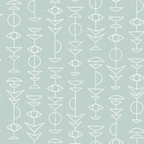 Pendulum Wallpaper - Sea Glass - by MissPrint