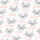 Water Lily Wallpaper - Rosemallow - by MissPrint