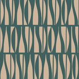 Bottles Wallpaper - Hunter Green - by MissPrint