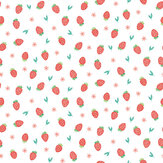 Strawberry Sprinkles Wallpaper - Scarlet - by Hoopla Walls. Click for more details and a description.
