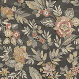 Begonia Wallpaper - Black - by Albany