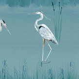 Papier peint Heron River - Bleu - Arthouse. Cliquez pour en savoir plus et lire la description.