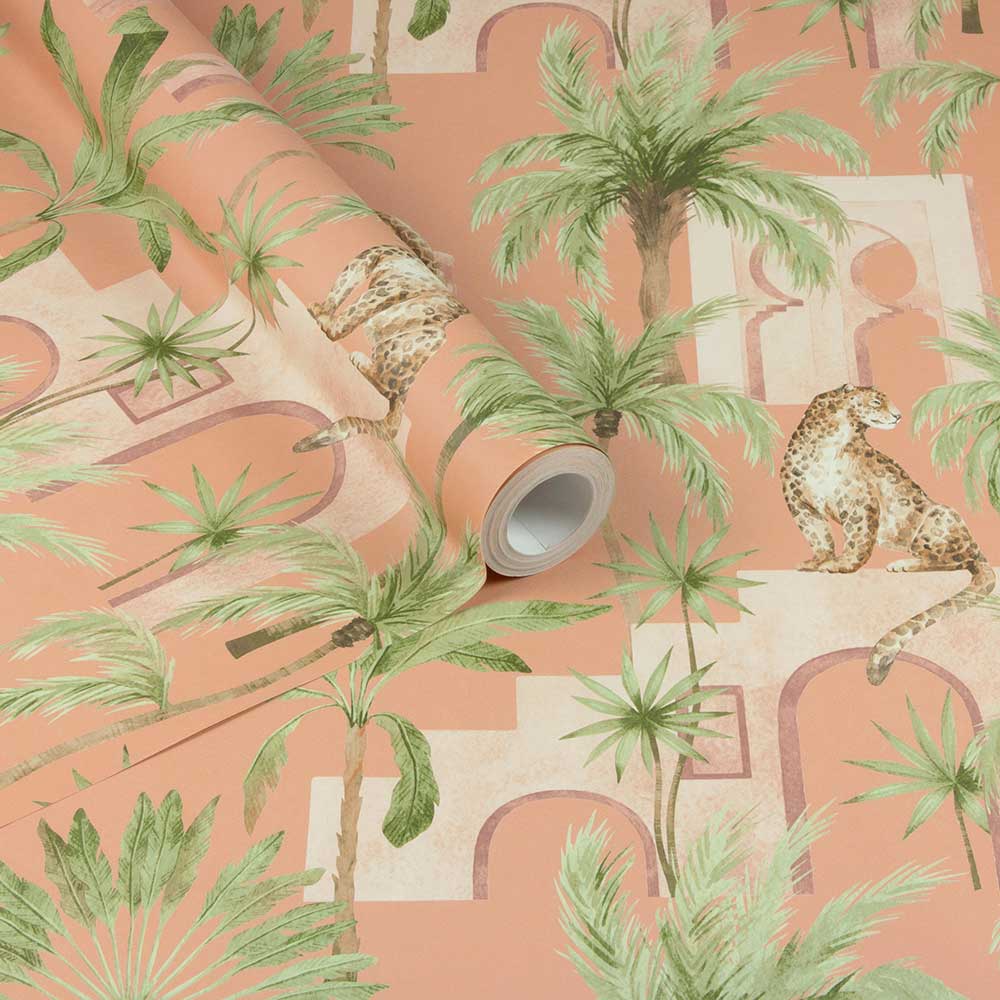 Leopard Arches Wallpaper - Terracotta - by Arthouse