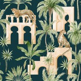 Leopard Arches Wallpaper - Navy - by Arthouse. Click for more details and a description.