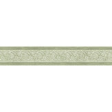 Carved Floral Trim Border - Green - by Albany