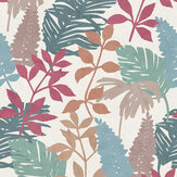 Fun Leaf Wallpaper - Soft Multi - by Arthouse