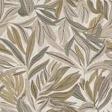 Graphic Tropical Leaf Wallpaper - Neutral - by Arthouse